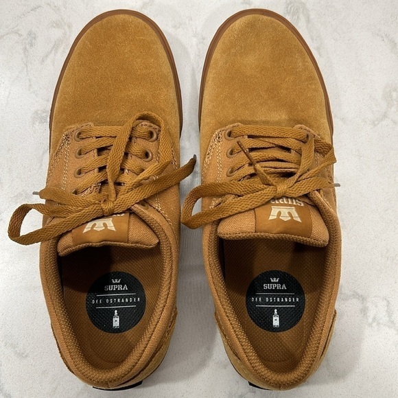 Supra Chino 08051-278-M Men's Brown Suede Lace Up Skate Sneakers Shoes Size 9 - Picture 6 of 16